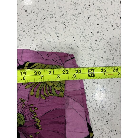 Sunny Leigh Peony Floral Print Blouse Pink Long Sleeve Lightweight Flowy Design - Picture 5 of 8